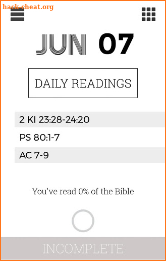 CATC Bible Reading Plan screenshot