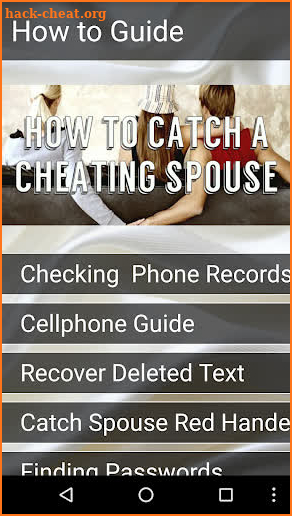 Catch Your Cheating Spouse! screenshot