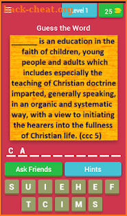 Catechism Quiz screenshot