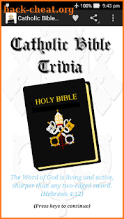 Catholic Bible Trivia screenshot