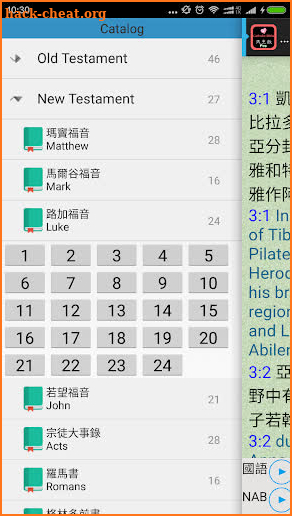 Catholic Chinese English Bible screenshot