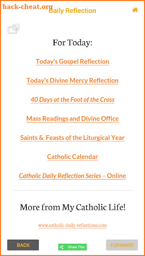 Catholic Daily Reflections screenshot