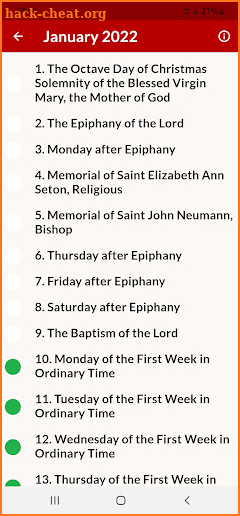 Catholic Missal 2022 Readings screenshot
