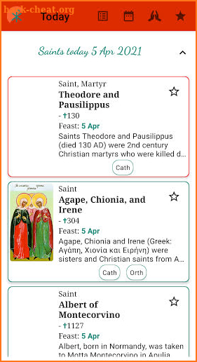 Catholic Saints screenshot