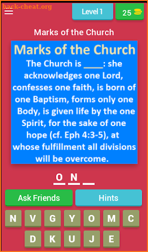 Catholicism 101 Quiz (Catholic Quiz Game) screenshot