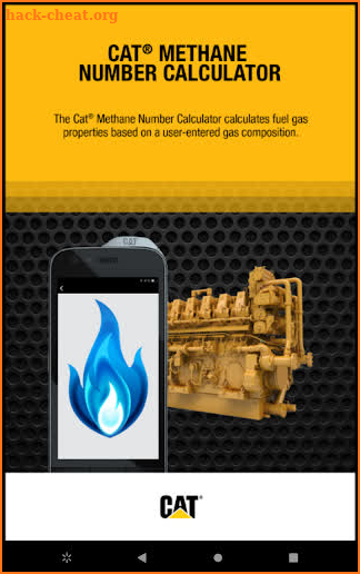 Cat® Methane Number Calculator screenshot