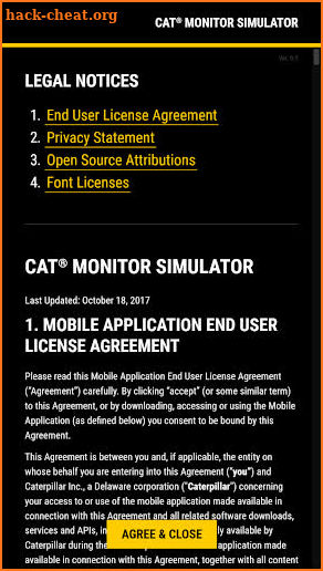 Cat® Monitor Simulator screenshot
