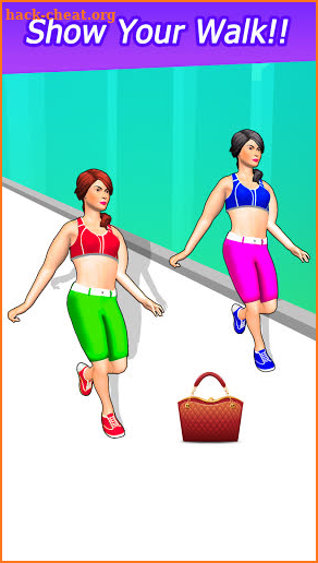 Catwalk girl Beauty runner makeover run game 3d screenshot