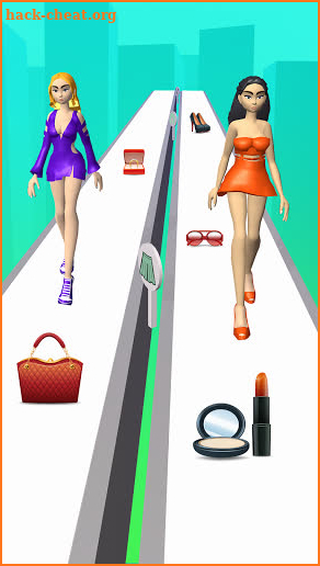 Catwalk girl Beauty runner makeover run game 3d screenshot