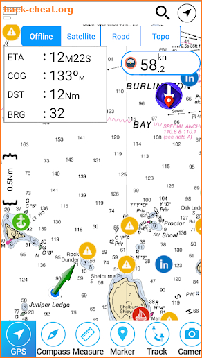 Cayuga - Seneca  Lakes Offline GPS Charts screenshot