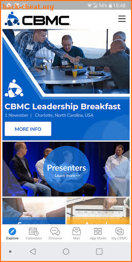 CBMC Breakfast screenshot