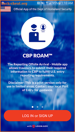 CBP ROAM screenshot