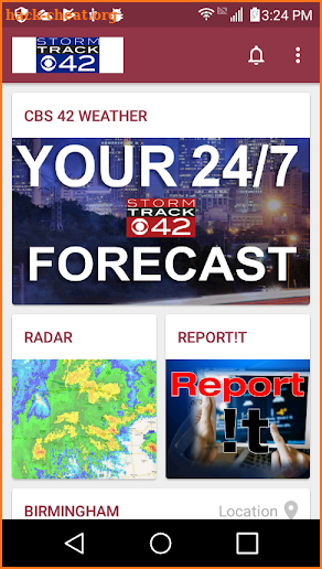 CBS 42 Weather screenshot