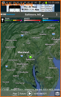 CBS Baltimore Weather screenshot