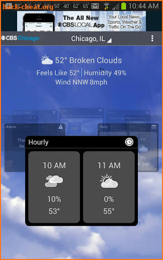 CBS Chicago Weather screenshot