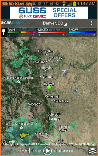 CBS Denver Weather screenshot