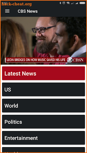 CBS News Live TV screenshot