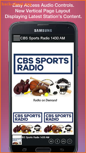 CBS Sports Radio 1430 AM screenshot