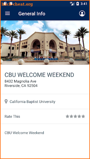 CBU Welcome Weekend screenshot