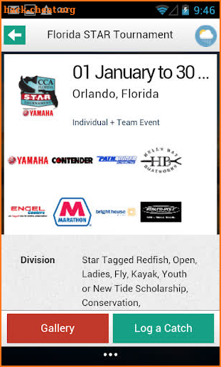 CCA FLORIDA STAR TOURNAMENT screenshot