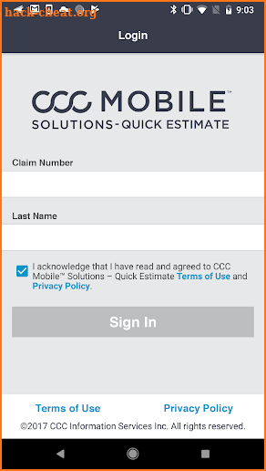 CCC Mobile™ – Quick Estimate screenshot