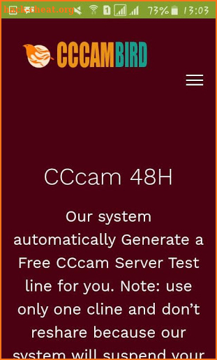 cccambird server screenshot