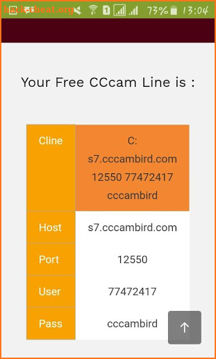 cccambird server screenshot