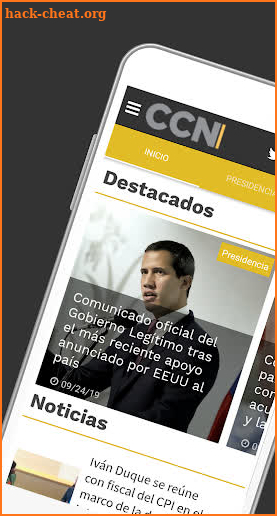 CCN - Centro de Comunicación Nacional screenshot