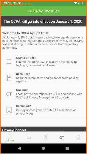 CCPA by OneTrust screenshot