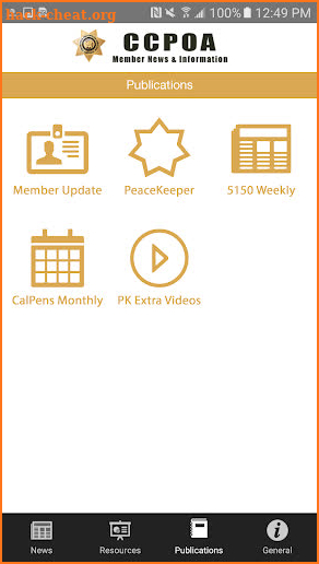 CCPOA Members App screenshot