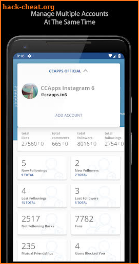 CCSoft+ Followers Tool for Instagram screenshot