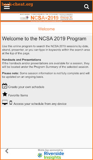 CCSSO 2019 NCSA screenshot