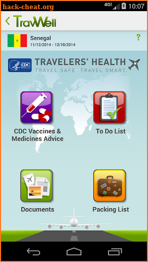 CDC TravWell screenshot