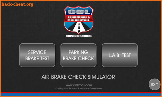 CDL Air Brake Check Simulator screenshot