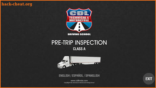 CDL Pre Trip Inspection Class A - Tractor Trailer screenshot
