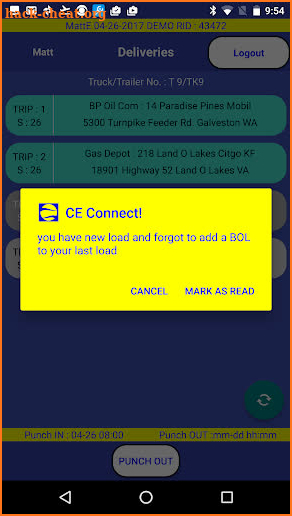 CE CONNECT+ screenshot