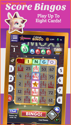 Celebrity Bingo - Free Multiplayer Bingo screenshot