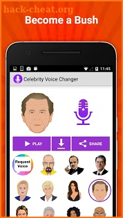 Celebrity Voice Changer Fun FX screenshot
