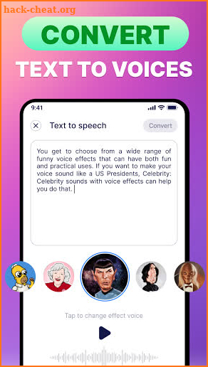 Celebrity voice changer plus: funny voice effects screenshot