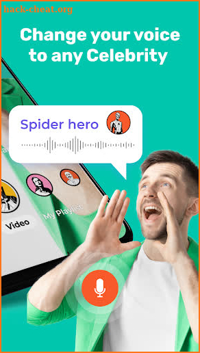 Celebrity voice changer: Superhero voice effects screenshot