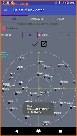 Celestial Navigator screenshot