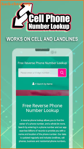 Cell Phone Number Lookup screenshot