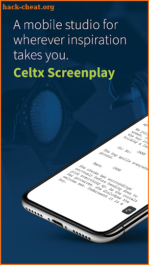 Celtx Screenplay screenshot