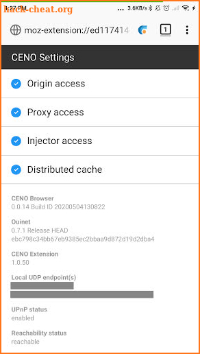 CENO Browser screenshot