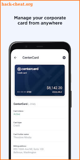 CenterCard screenshot