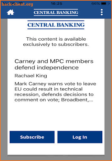 Central Banking screenshot