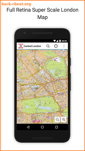 Central London A-Z Street Map screenshot