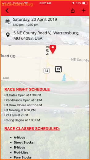 Central Missouri Speedway screenshot