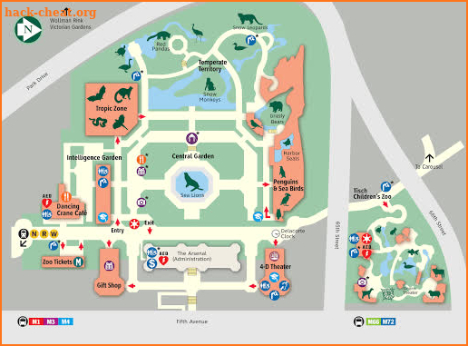 Central Park Zoo Map 2019 screenshot