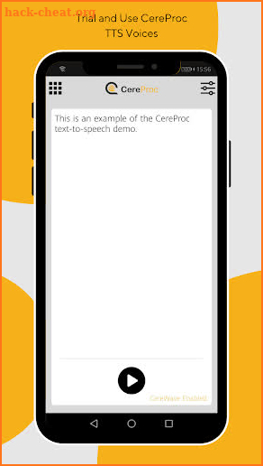 CerePlay Text-to-Speech screenshot